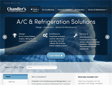 Tablet Screenshot of chandlersair.com